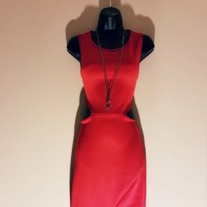 Sexy Red Backless Womens Party Dress Size Medium